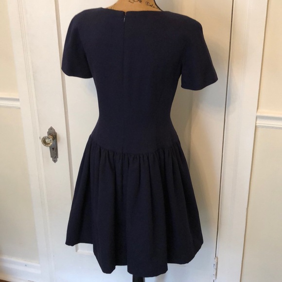 Vintage Scaasi navy dress - Picture 3 of 7
